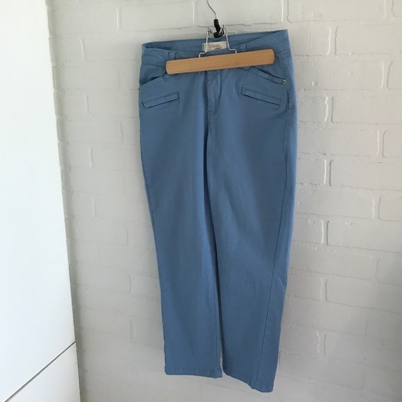 Vintage Liquid x - Indigo Blue Straight legs ankle utility pants Size 3-4 - Picture 2 of 7